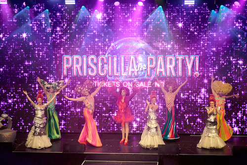 Priscilla The Party Performers on stage at Outernet launch event